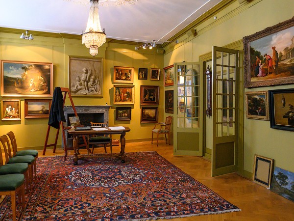 Impressie van de kunsthandel die H.A. Baur omstreeks 1800 dreef.