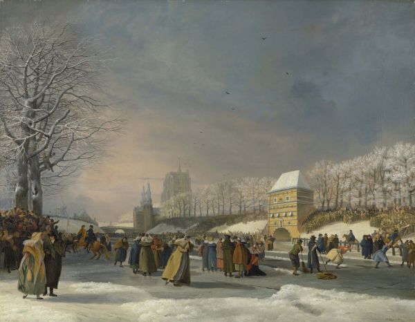 Nicolaas Baur, Schaatswedstrijd voor vrouwen - januari 1809