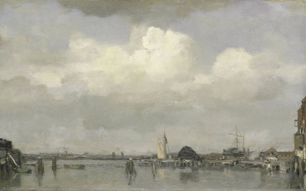 Jacob Maris, Havengezicht - ca. 1890